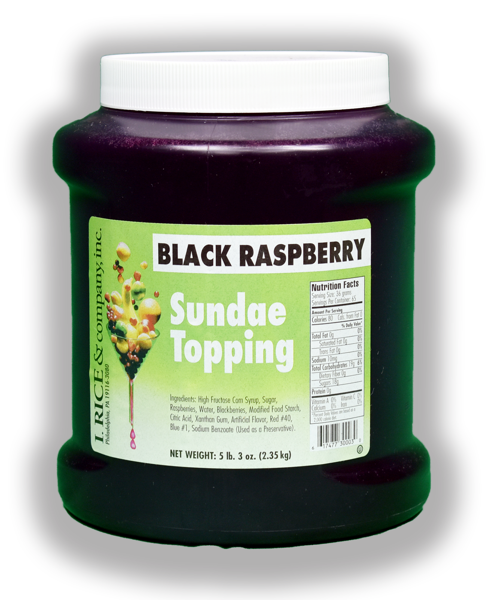 RICE BLK/RASP TOPPING CONCTR